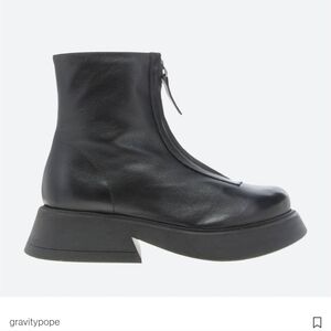 Gravity Pope Rolleen Zip Boot Nero Mousse